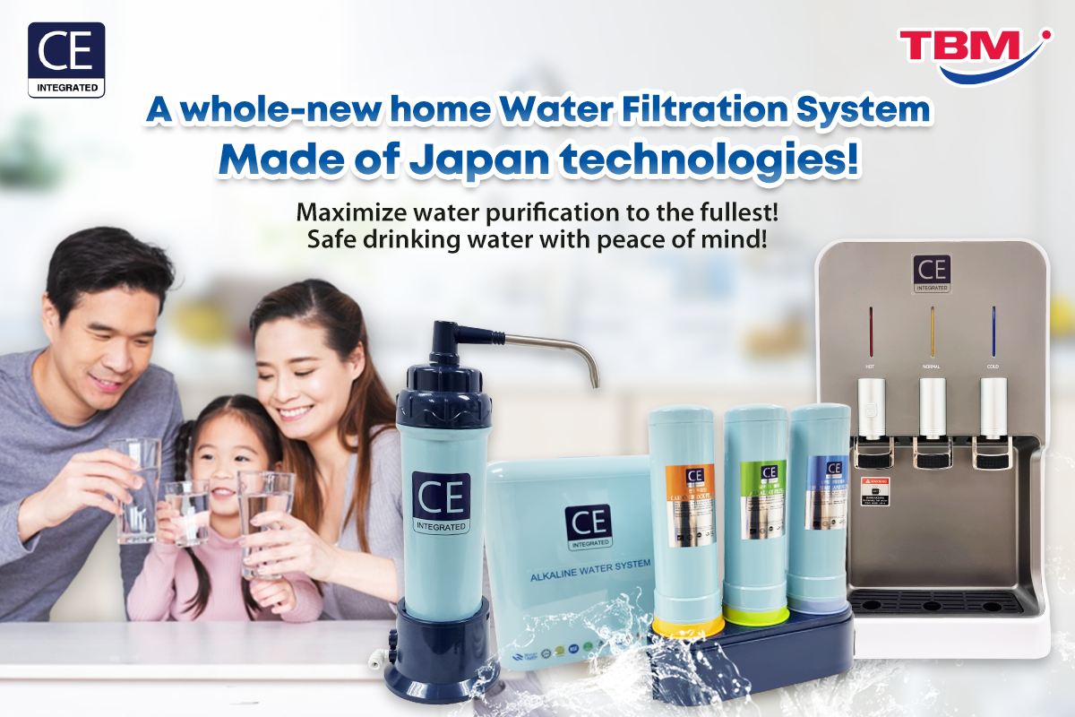 The latest #InnovativeTechnology from Japan 🇯🇵✅ A whole new #WaterFiltrationSystem specially made for the #UrbanResidents ✨ Guaranteed one step closer to #HealthyLiving for you and your family! 👨👩👧👦💪