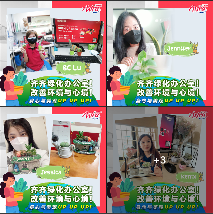 【🌏 6月份 #关爱地球活动 2.0 💞】 【🌿 齐齐 #绿化办公室 ,改善环境与心境!🥰】