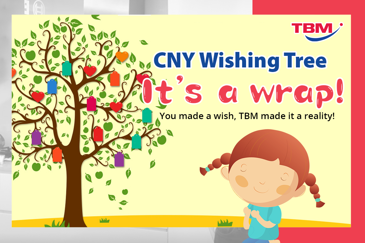 🎋🔖 TBM #CNYWishingTree It’s a wrap! 🎊 You made a wish, TBM made it a reality! 🔮
