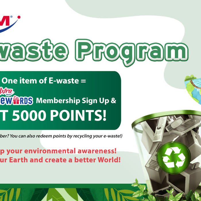🚨 Don't throw away your e-waste! #TBM #EWasteProgram ♻️ Raising environmental awareness! 🌱🌍 📦 Recycle one item of e-waste = Enjoy #FreeMembership sign up #TBMAxtraRewards and #5000points ! 🌟