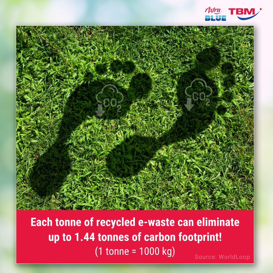 E-Waste #FunFact 1️⃣ Did you know that proper handling of electronic waste can reduce #carbonfootprint⁉️