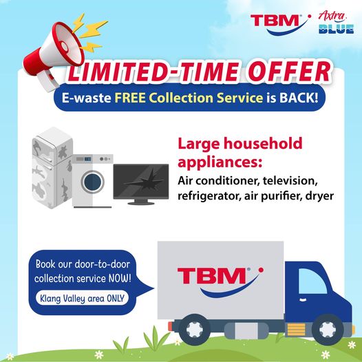 Free Collection Service 📢 E-Waste #FREE Collection Service is BACK ♻️ — TBMAxtra
