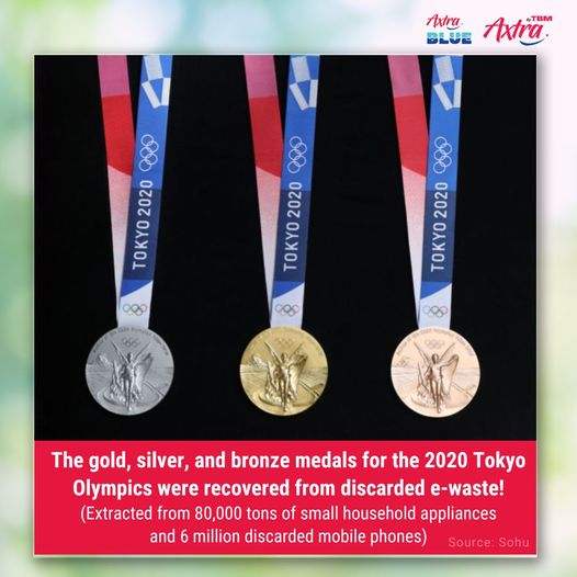 Did you know the medals 🏅of the 2020 Tokyo Olympics were actually made from 【⚠️ discarded electronic devices】?