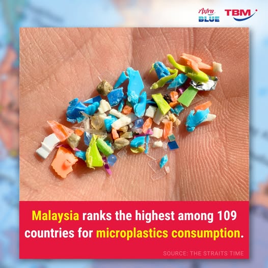 Did you know❓Malaysia ranks 1st ☝️ in #MicroplasticConsumption