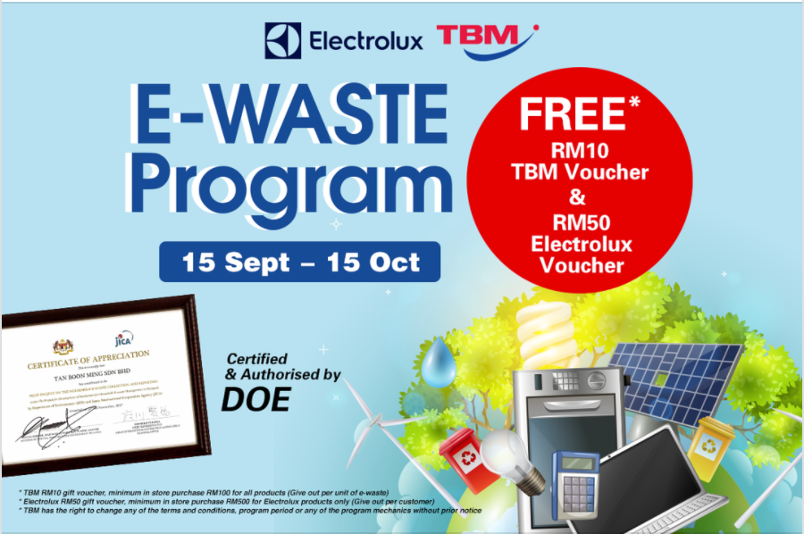 ⚠️ Bring your E-waste to any of our branches today and get FREE VOUCHERS