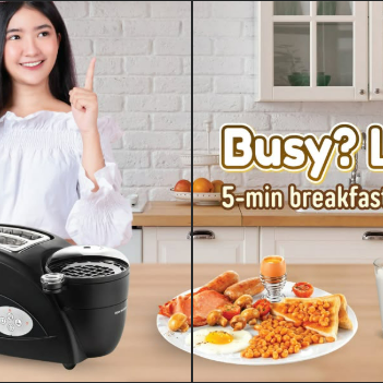 Tired of stressing over breakfast every morning? Don’t worry, the #Tefal2_in_1BreakfastToaster is here to save your snooze time